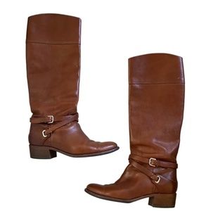 Ralph Lauren Purple Label size 9 Equestrian Riding Boots in Congac Leather
